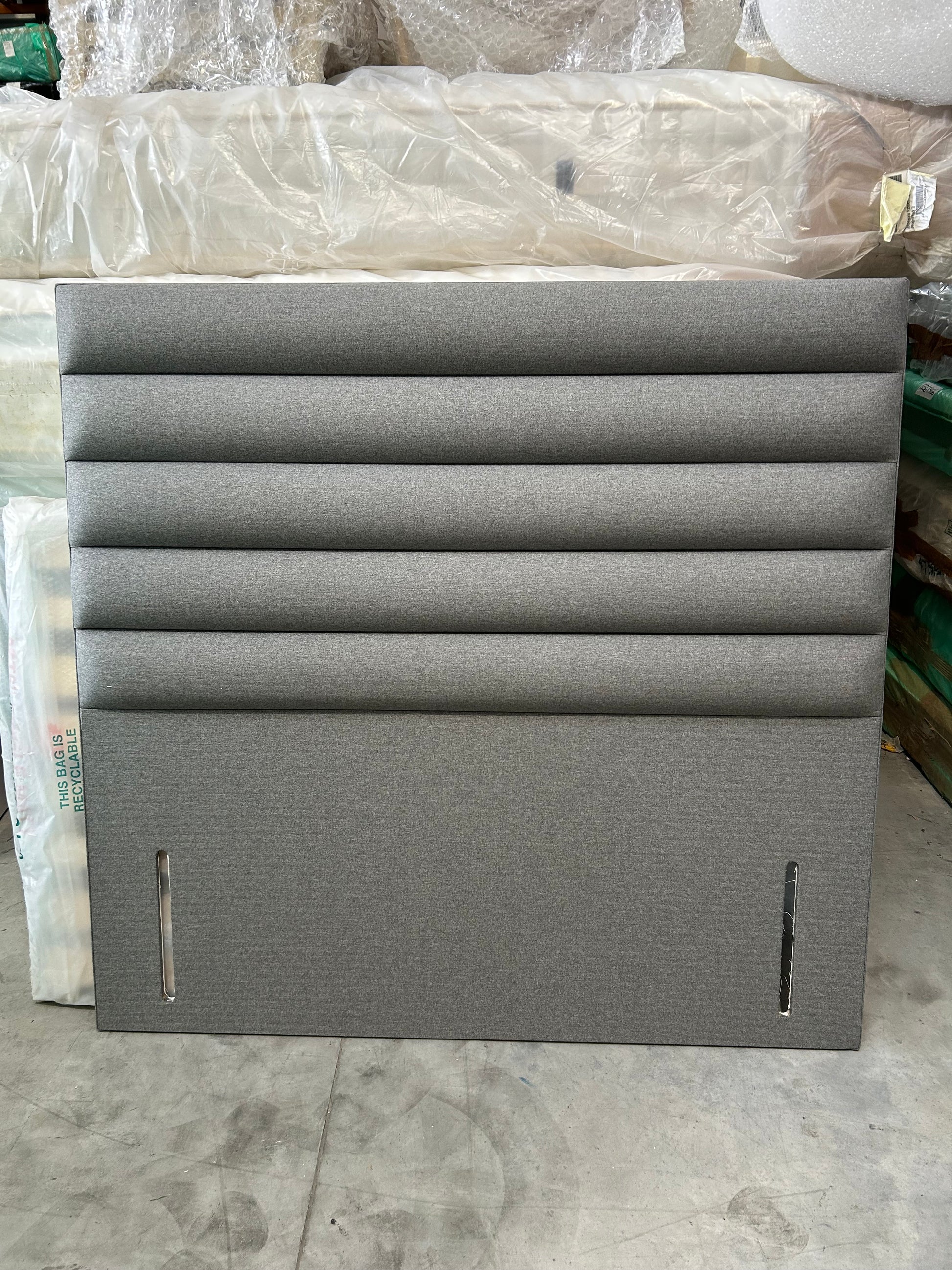 TEMPUR® Thornby Full Depth Headboard Tweed Grey King Size