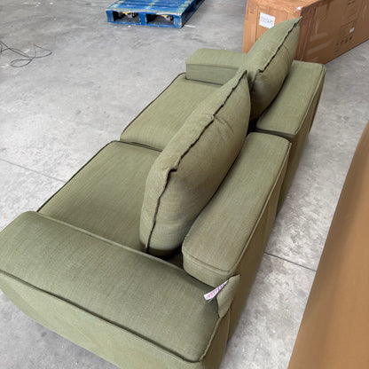 John Lewis Border Large 3 Seater Sofa, Dark Leg