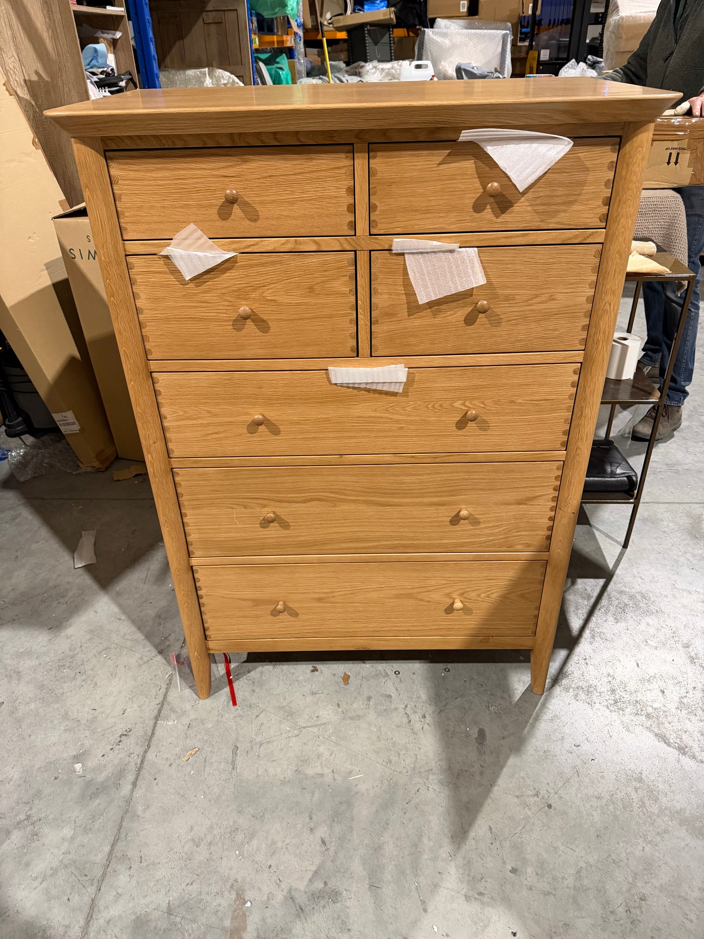 John Lewis Essence Wide 7 Drawer Chest Oak