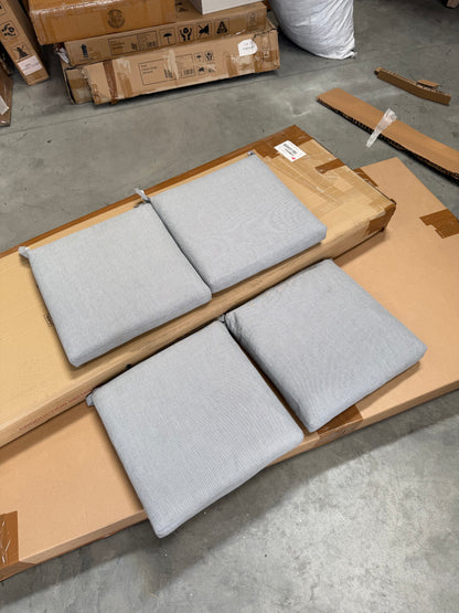 John Lewis Marlow Aluminium 4-Seater Square REPLACEMENT CUSHIONS ONLY – Grey