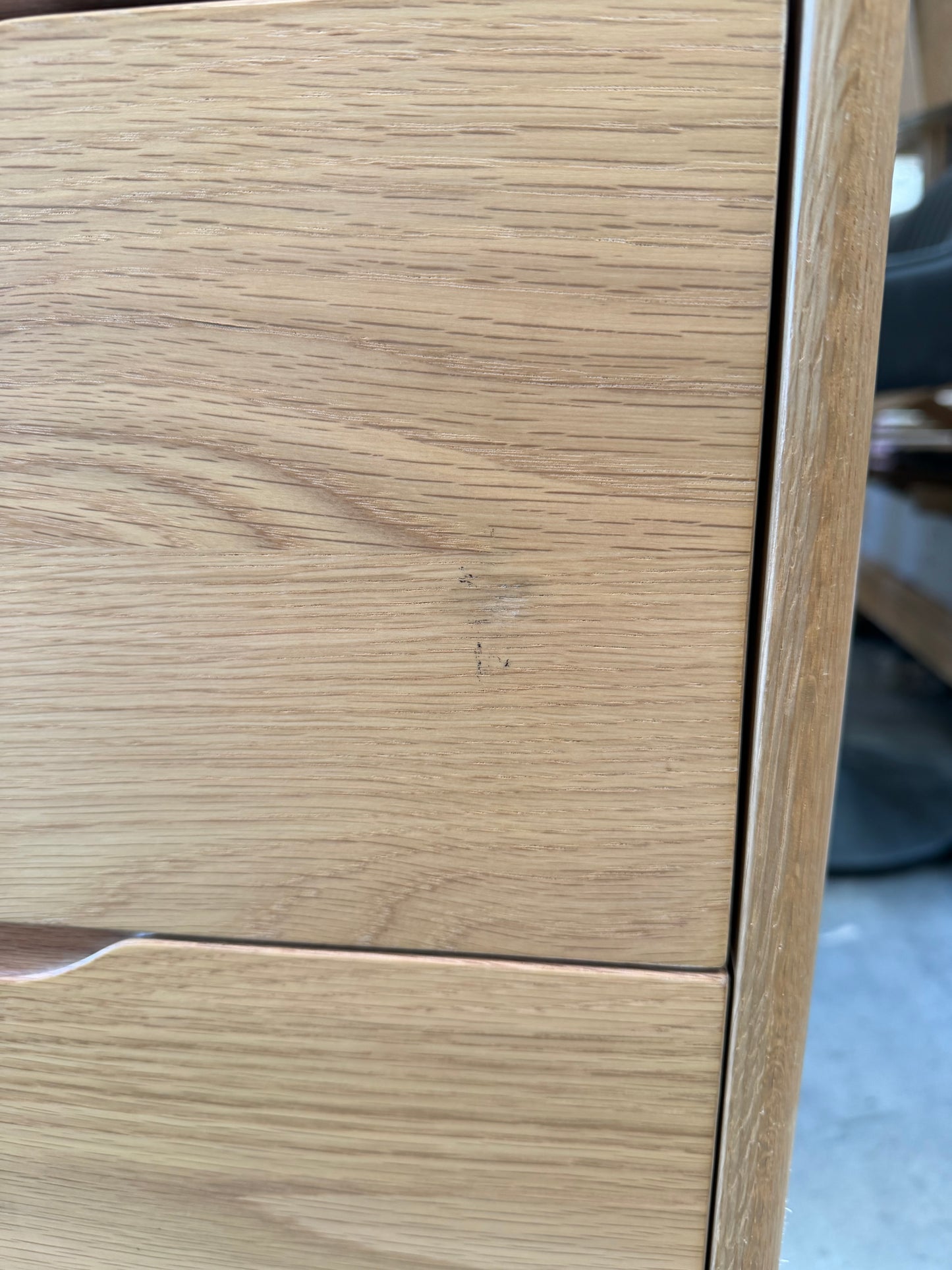 John Lewis Bow 5 Drawer Tallboy Chest, Natural Storage