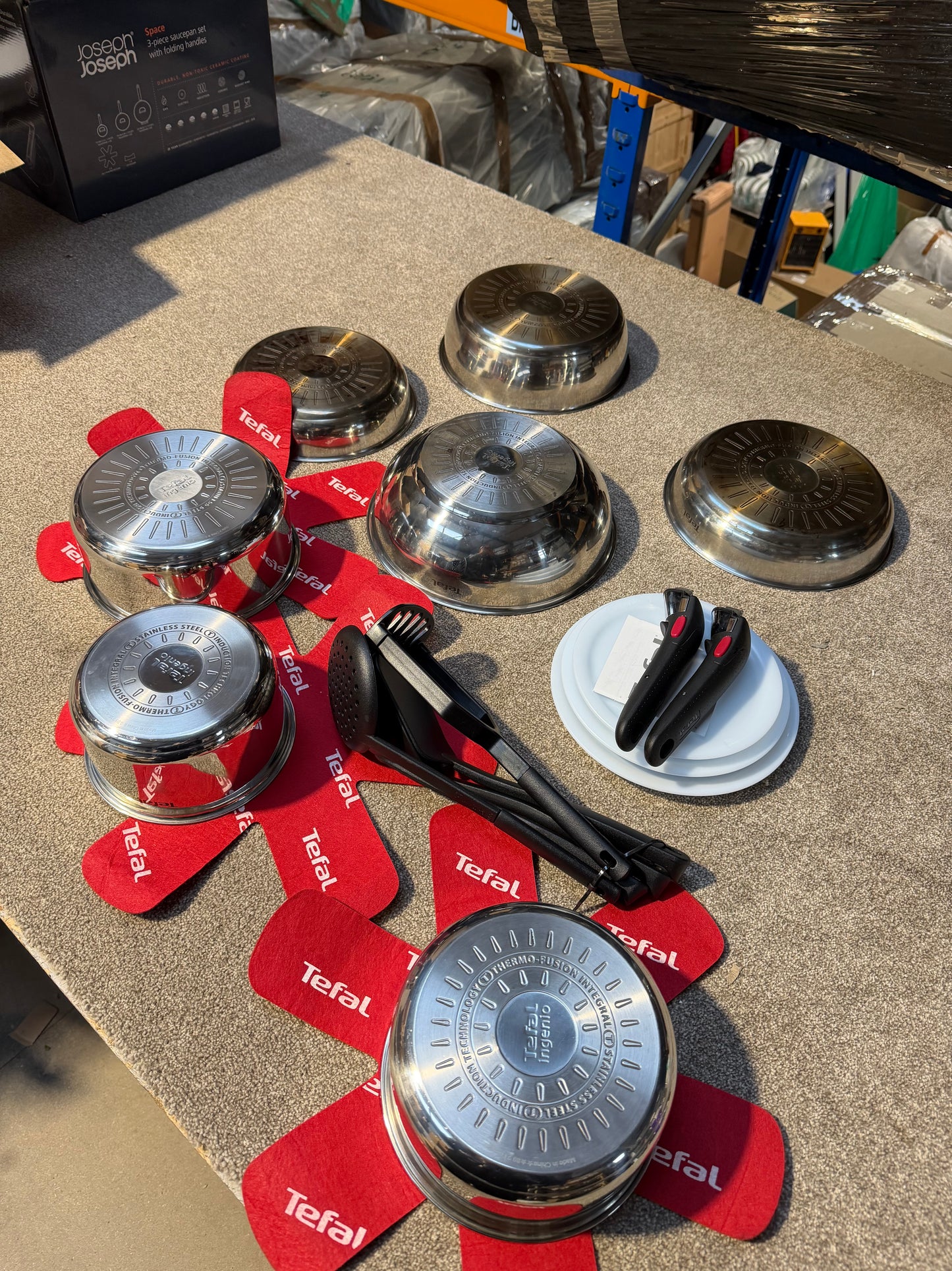 Tefal Ingenio Emotion Stainless Steel Pans, Lids & Utensils Set, 22 Piece