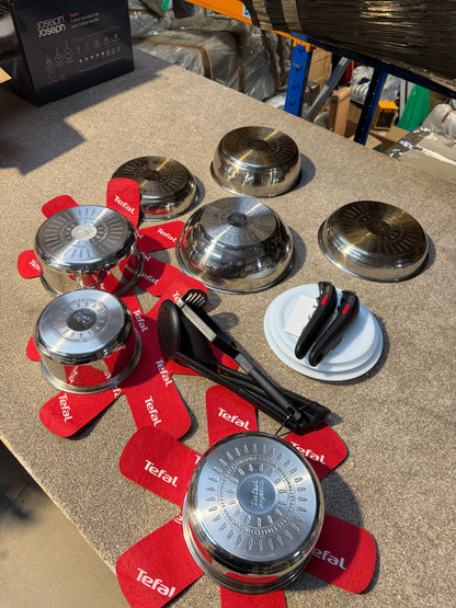 Tefal Ingenio Emotion Stainless Steel Pans, Lids & Utensils Set, 22 Piece