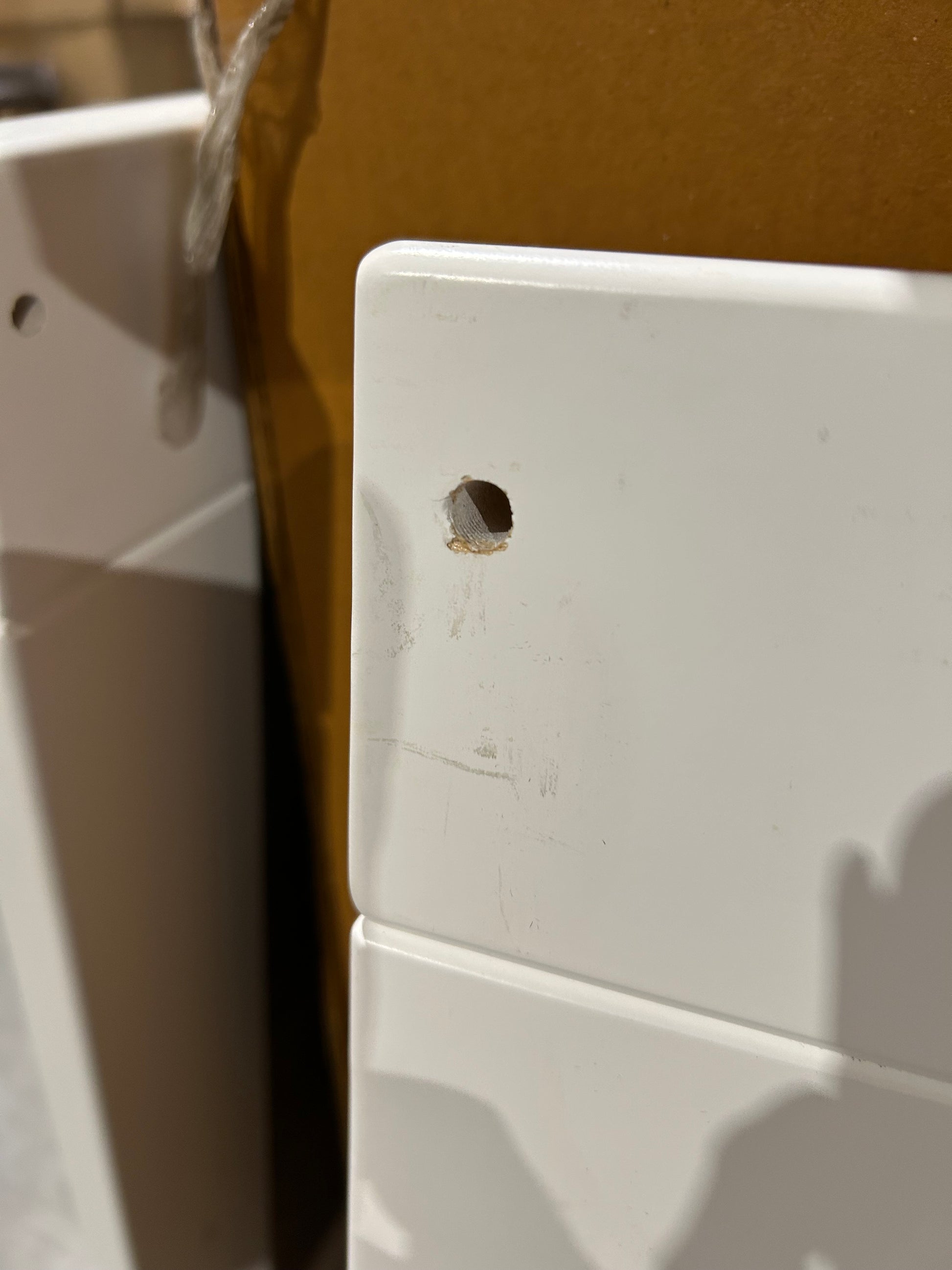 John Lewis & Partners Dual Tone Cot Bed Grey White