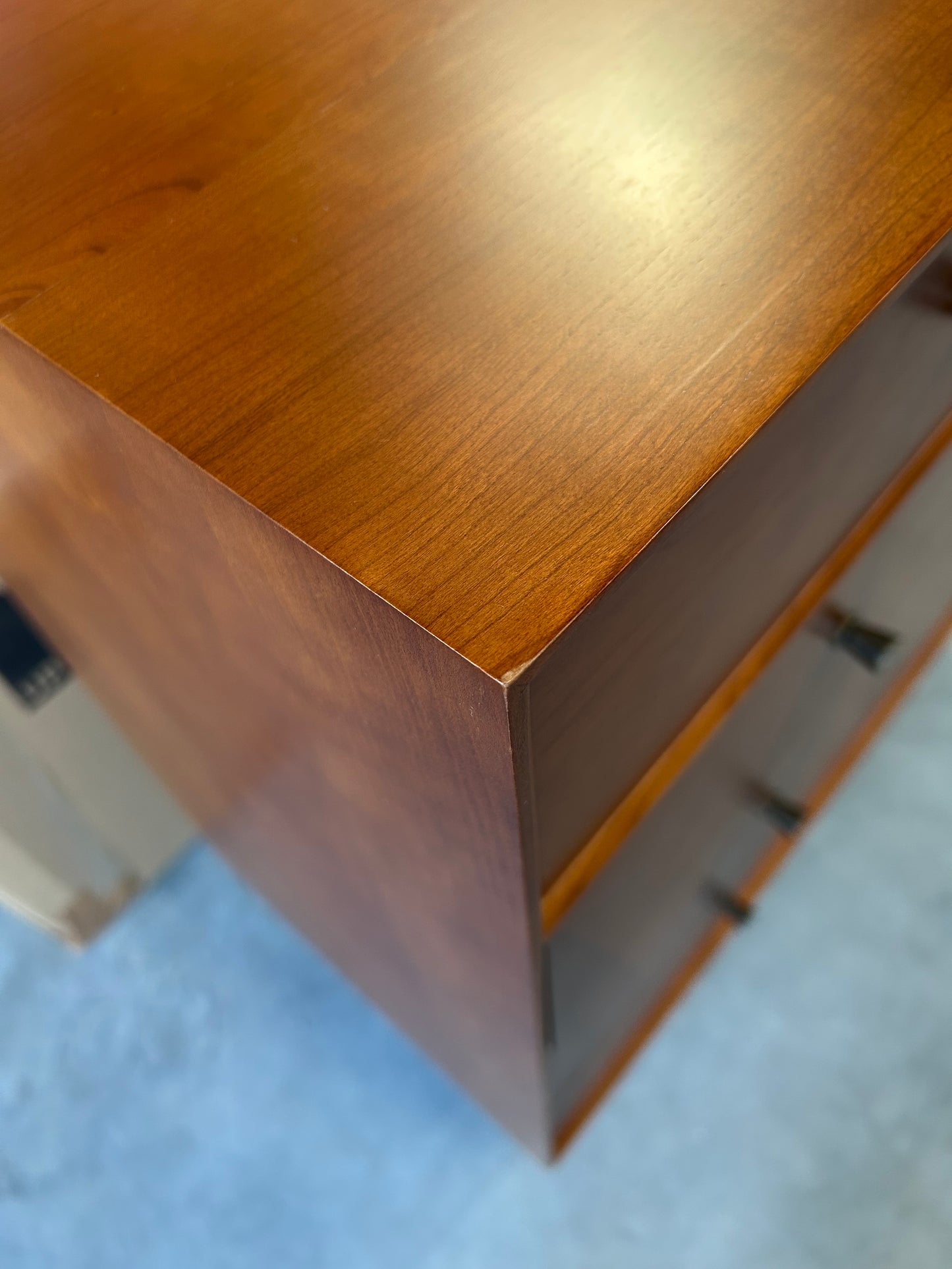 John Lewis Marquetry 5 Drawer Wood Chest, Natural