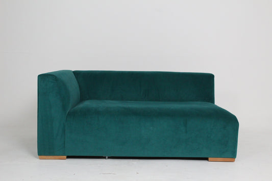 John Lewis Tokyo LHF Grand Modular Arm Unit Easy Clean Plush Velvet Teal