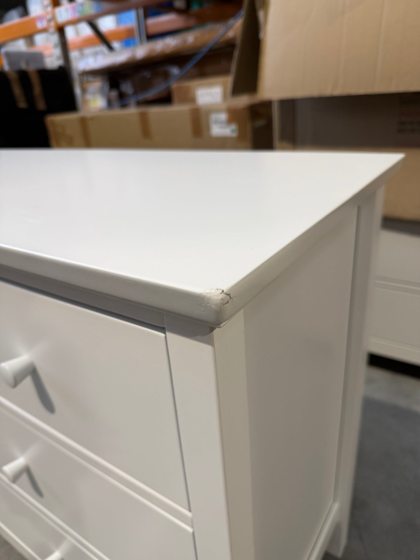 John Lewis Chest of Drawer White Wilton 7 Drawer Chest