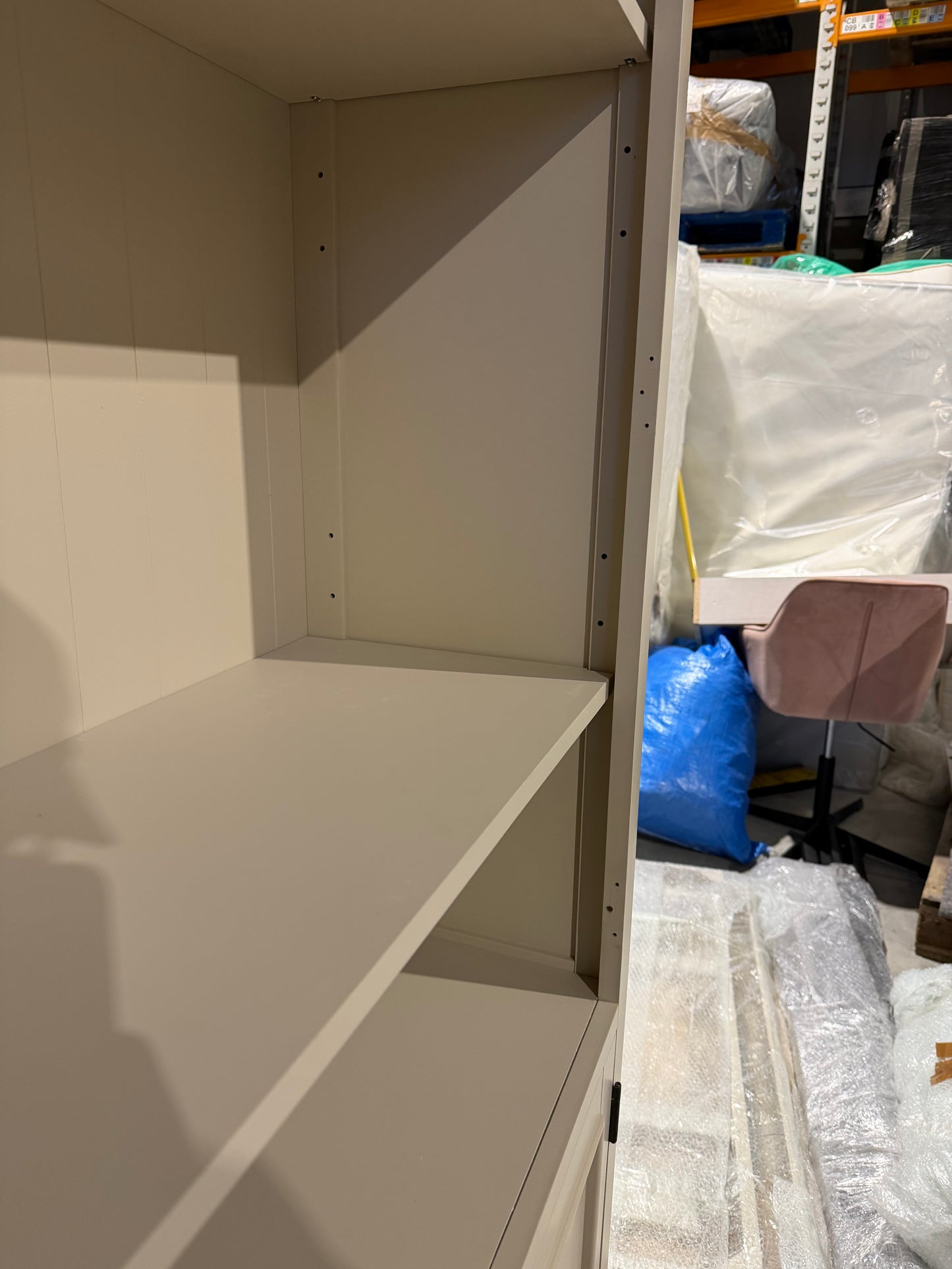 John Lewis Foxmoor Display Cabinet, FSC-Certified, Oak & Cream