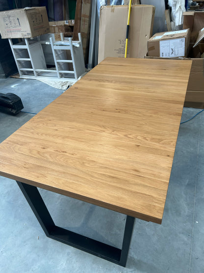 John Lewis Calia 8-10 Seater Extending Dining Table, Solid Oak