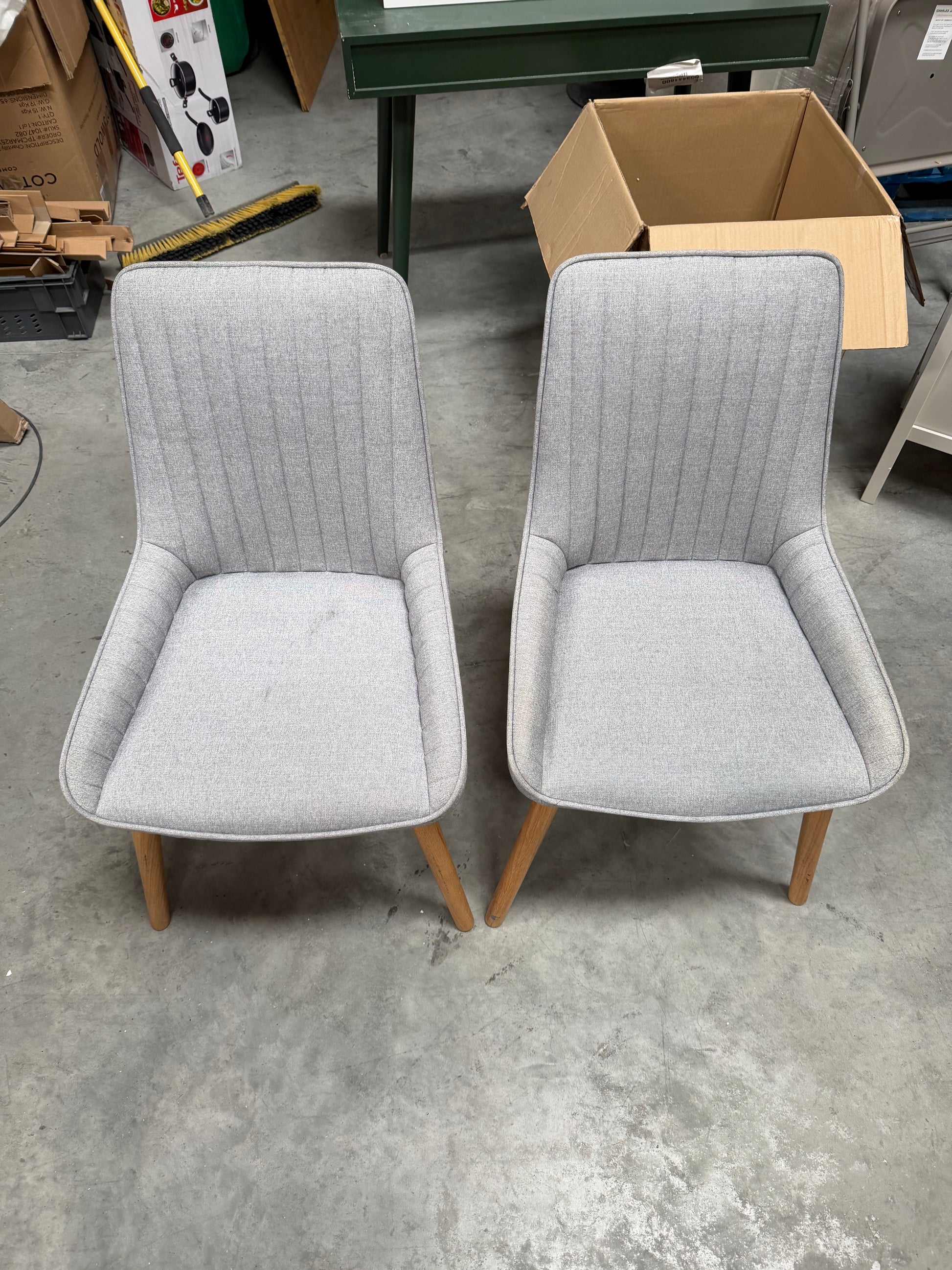 John Lewis Toronto Side Dining Chairs, Set of 2, Grey