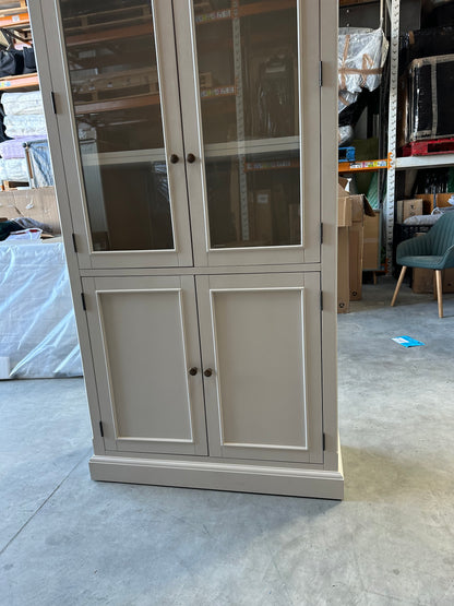 John Lewis Foxmoor Display Cabinet Oak & Cream