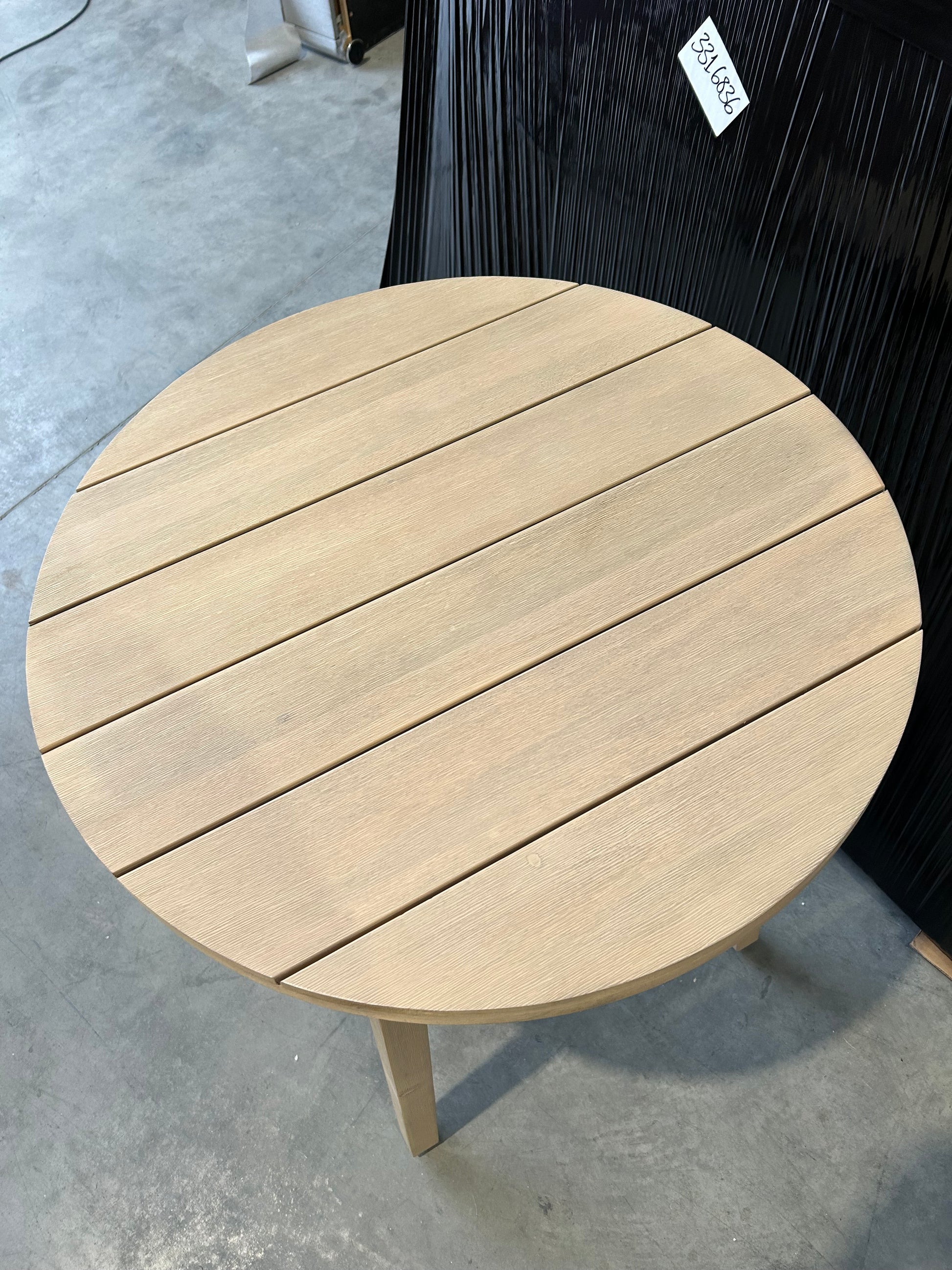 John Lewis Burford Round Garden Bistro Table 75cm Acacia Wood  Natural Garden