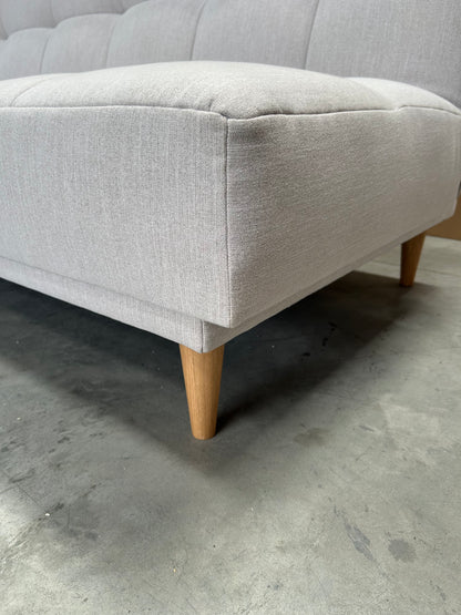 John Lewis Linear Medium 2 Seater Sofa Bed, Light Leg, Topaz Natural