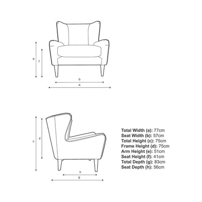 John Lewis + Swoon Keats Armchair, Dark Leg
