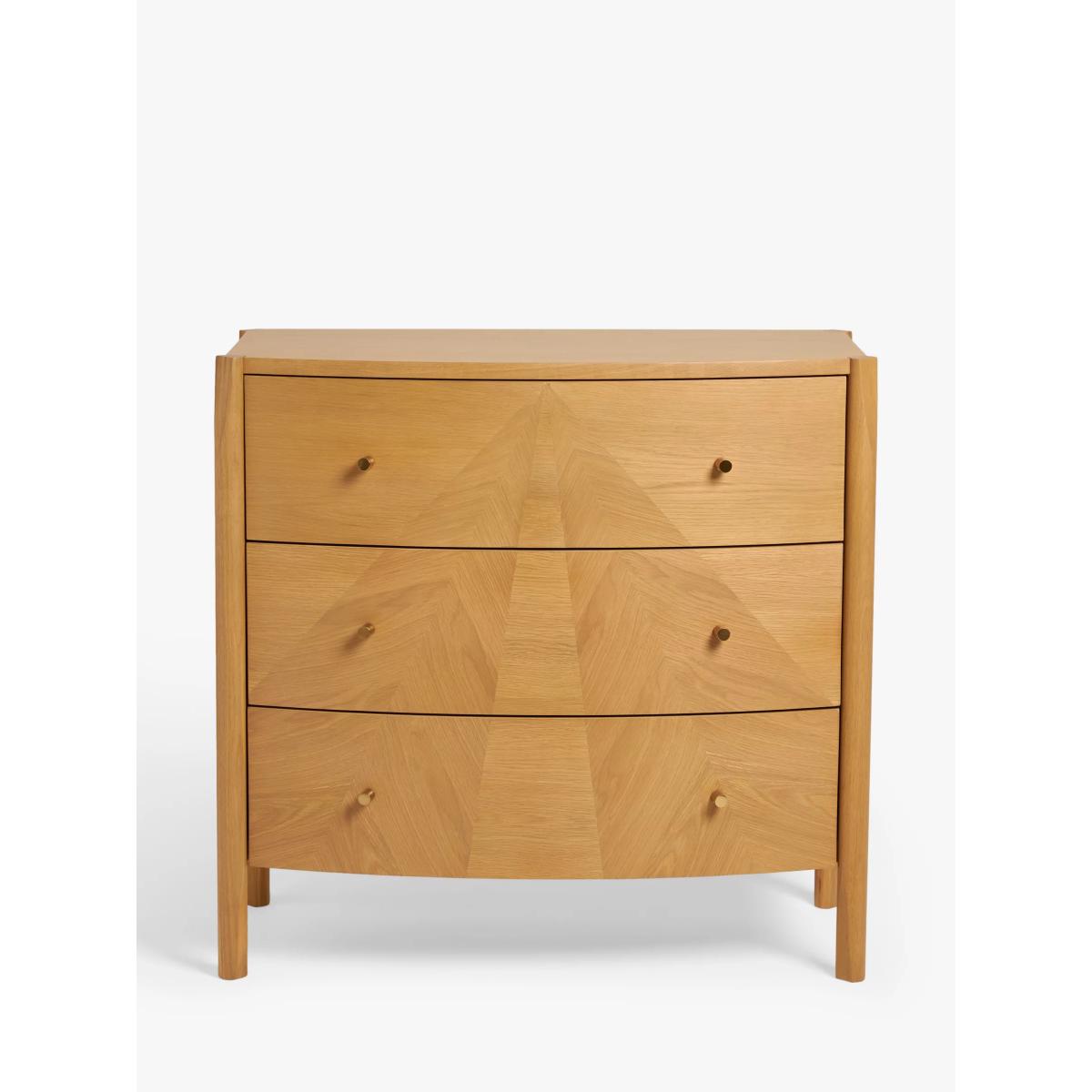 John Lewis Rise 3 Drawer Chest Natural