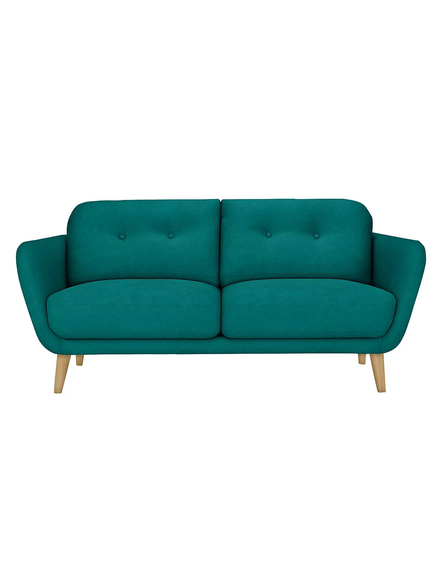 John Lewis Arlo Medium 2 Seater Sofa in Aquaclean Harriet Teal