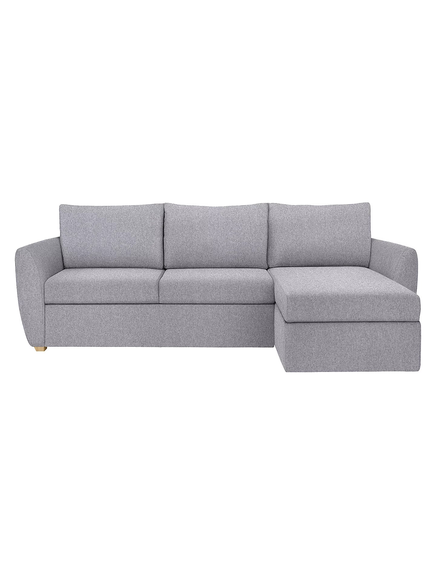 John Lewis Sofa Bed with Storage Sansa Splayed Arm in Tweed