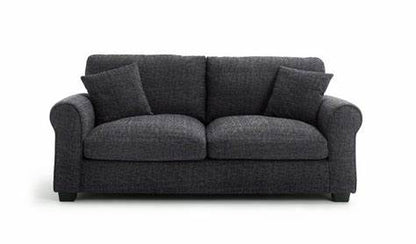 Habitat Lisbon Fabric 3 Seater Sofa - Charcoal