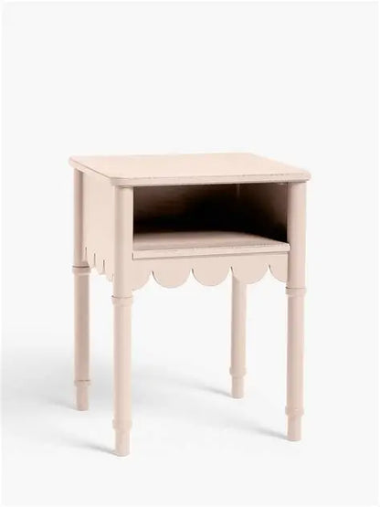 John Lewis Hem Bedside Table Blush Pink