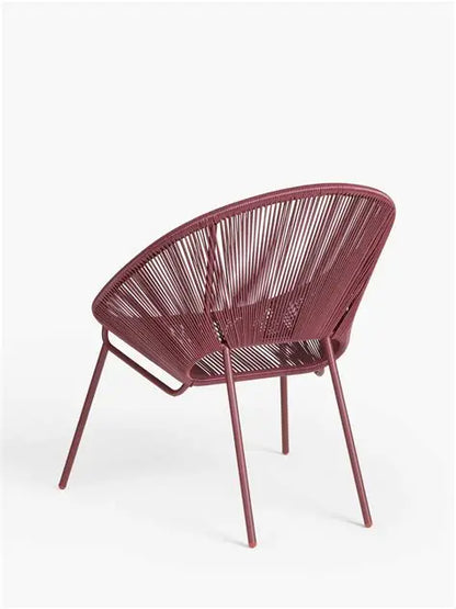 John Lewis Salsa Garden Lounge Chair, Set of 2, Burnt Umber