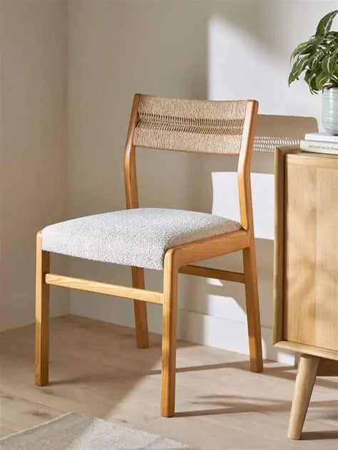 John Lewis – Wycombe Rope Chair, Cream Bouclé