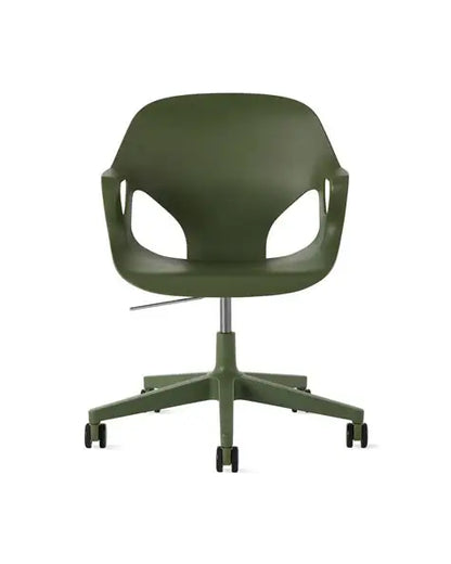 Herman miller Zeph Fixed Arms Chair Green