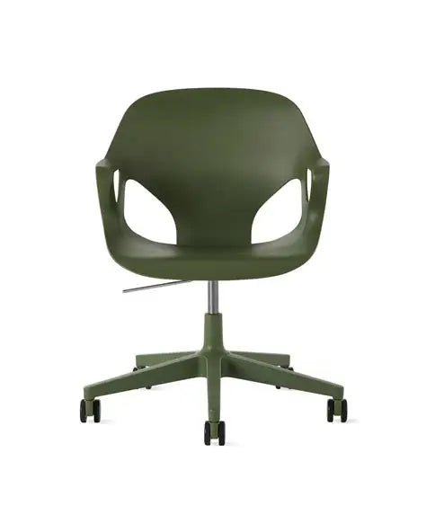 Herman miller Zeph Fixed Arms Chair Green