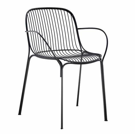 Kartell HiRay low armchair black metal