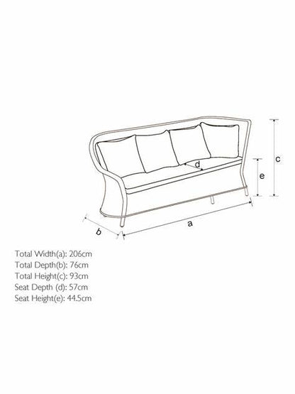 JOHN LEWIS AND PARTNERS RYE 7 SEATER CORNER GARDEN DINING SET IN TONAL BEIGE