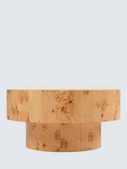 John Lewis Burl Round Coffee Table Natural