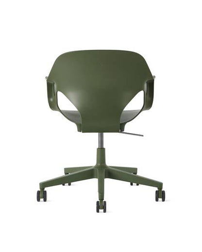 Herman miller Zeph Fixed Arms Chair Green
