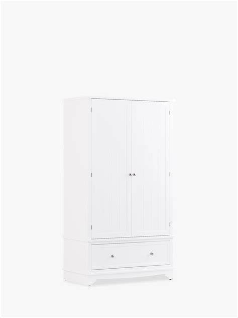 John Lewis St Ives Double Wardrobe with 2 Drawers White 