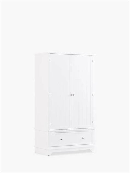 John Lewis St Ives Double Wardrobe with 2 Drawers White 