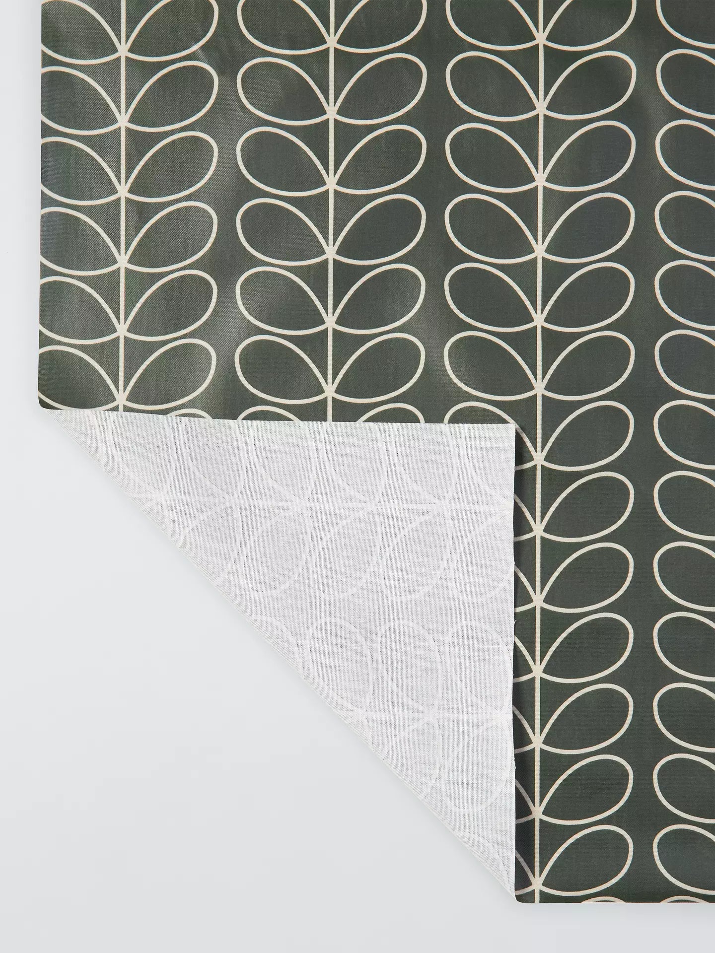 John Lewis Orla Kiely Linear Stem PVC Tablecloth Fabric, Evergreen £18pm 3.5m