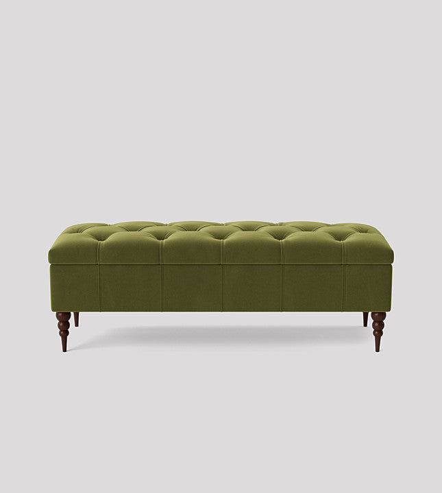 Swoon Plymouth Footstool Plymouth Fern Easy Velvet