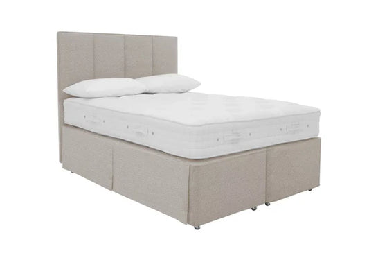 Hypnos HideAway™ Upholstered Divan King Size Stone Beige Chenille