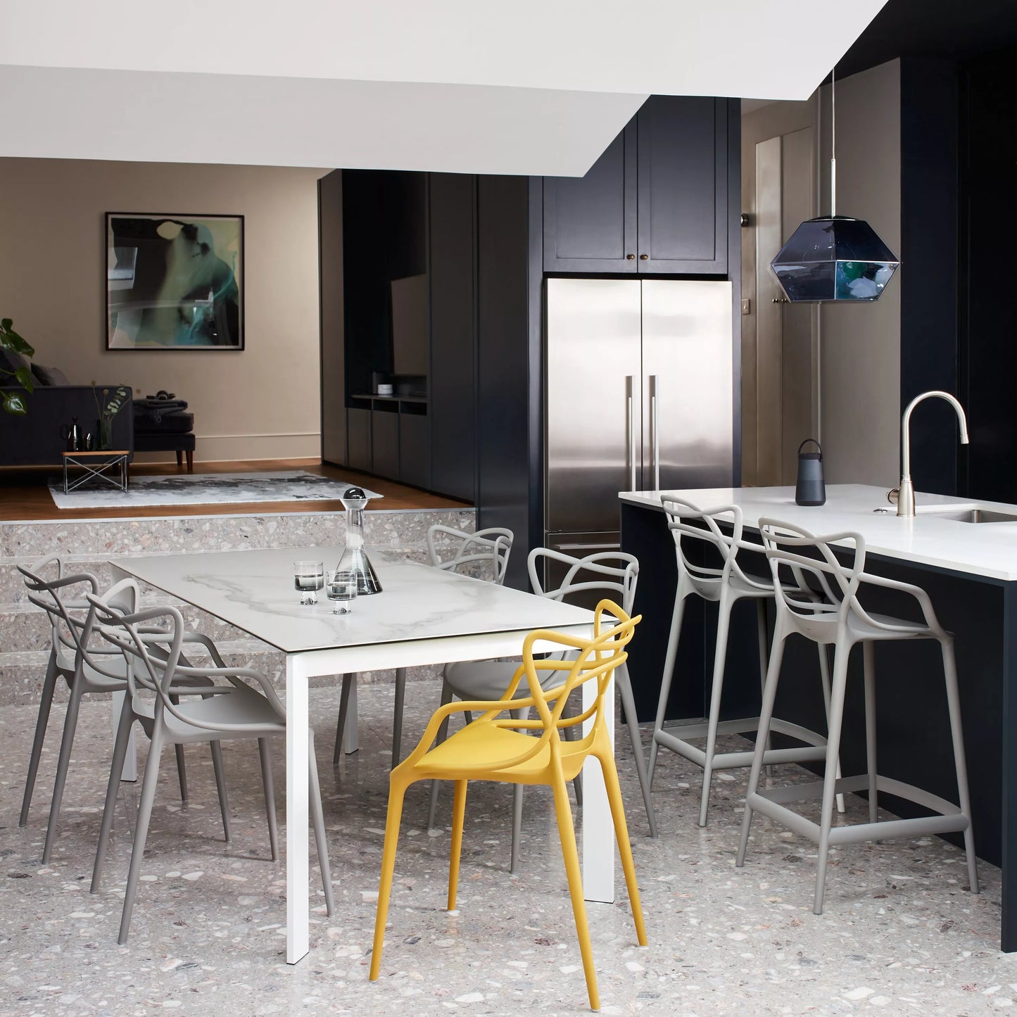 Kartell Philippe Starck for Kartell Masters Chair Grey