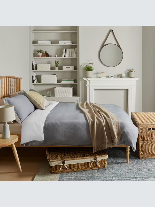 John Lewis Modern Country Woven with Leather Strap, Natural