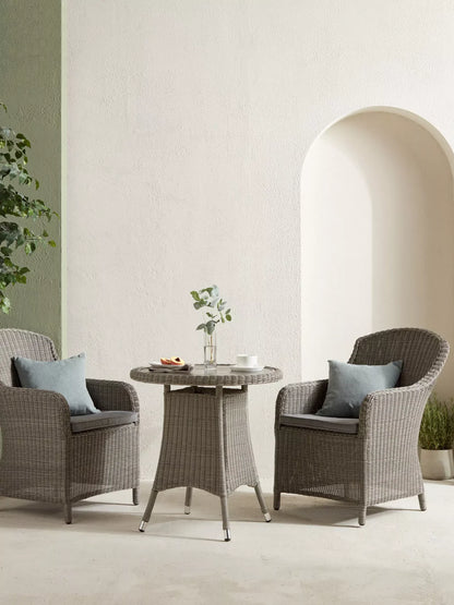 John Lewis Garden Armchairs Dining Dante Deluxe, Set of 2, Grey