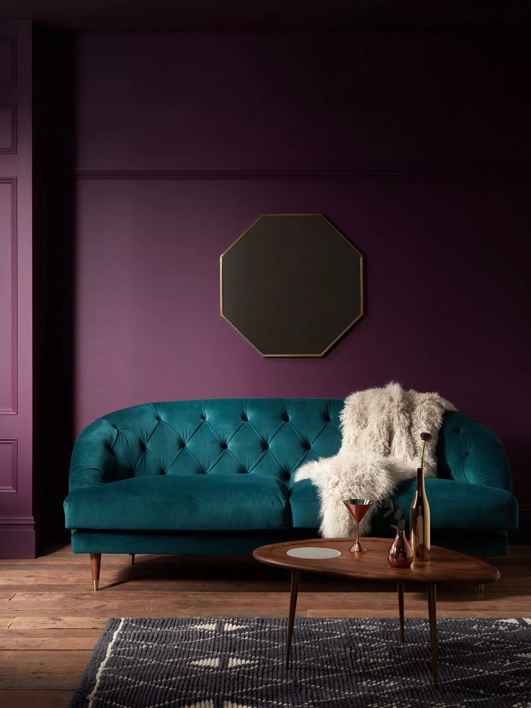John Lewis + Swoon Radley Large 3 Seater Sofa, Wildwood Green Velvet