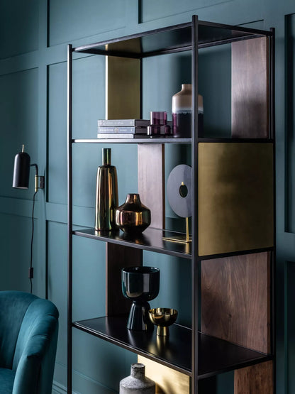 Swoon John Lewis + Swoon Brunel Wide Shelving Unit, Brown