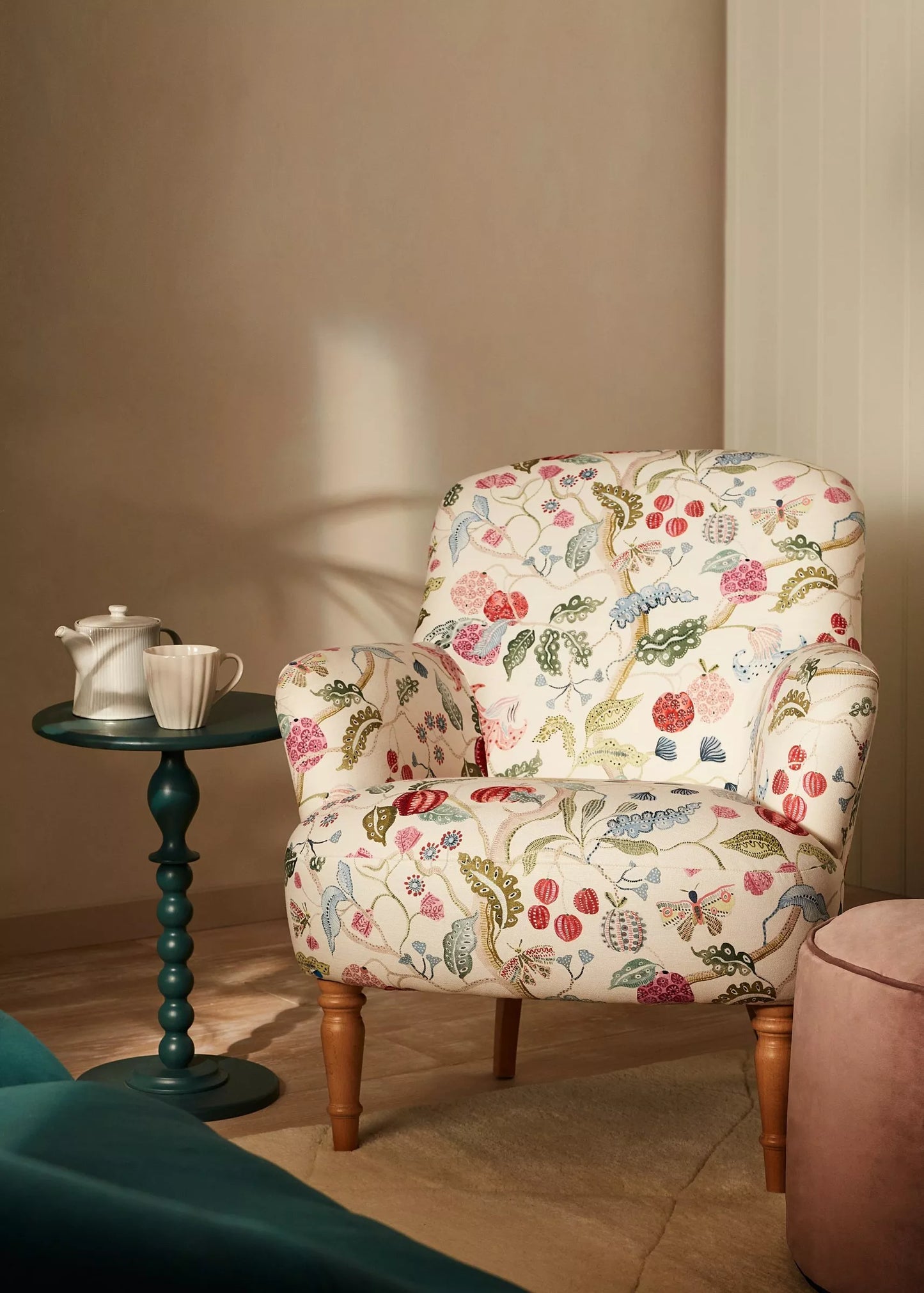 John Lewis Fireside Low Back Armchair, Light Leg