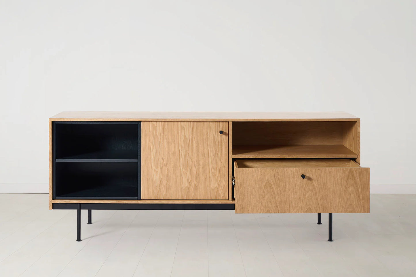 Swyft Natural Oak Sideboard 03 Modern Storage Cabinet