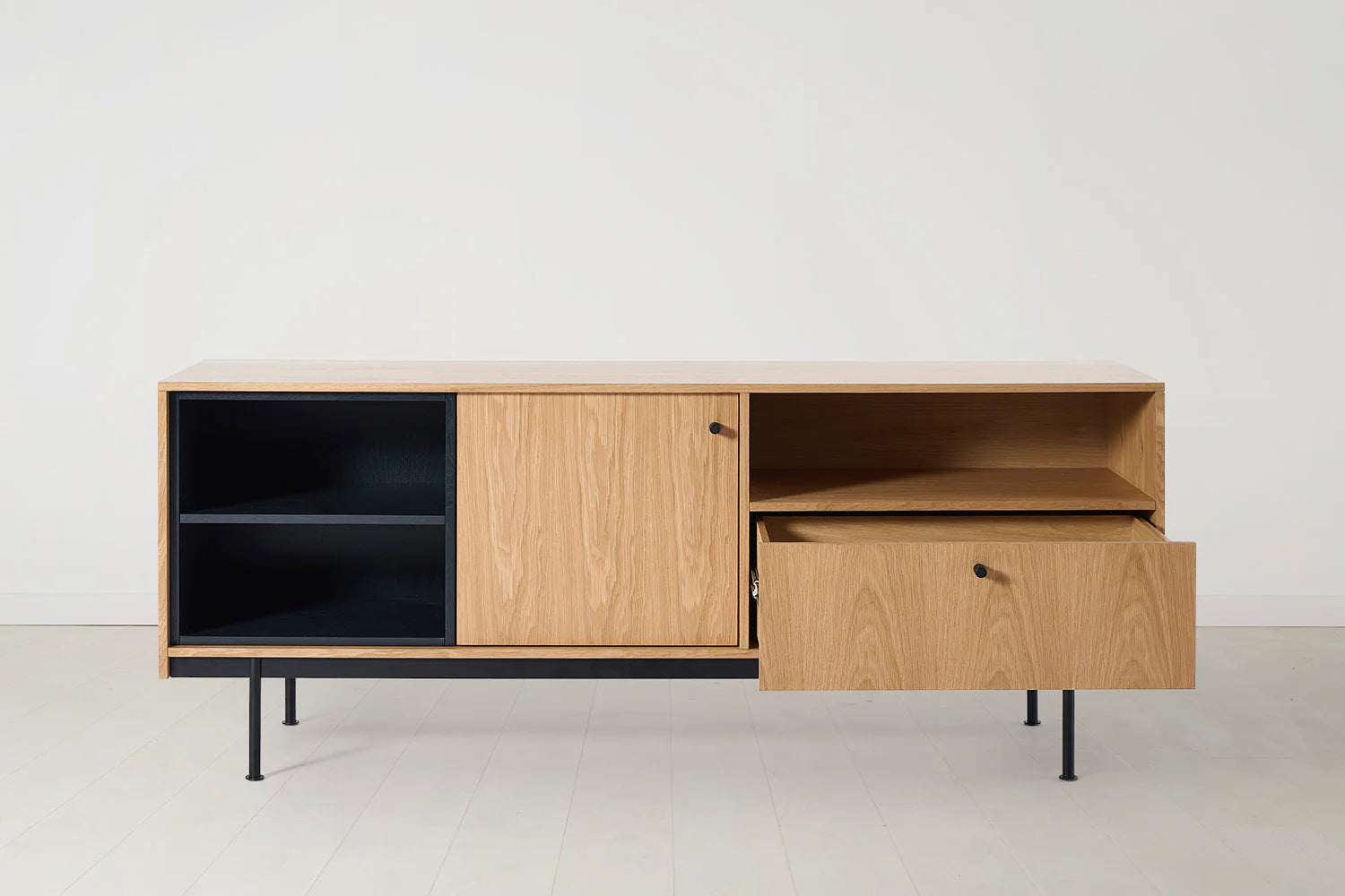 Swyft Natural Oak Sideboard 03 Modern Storage Cabinet