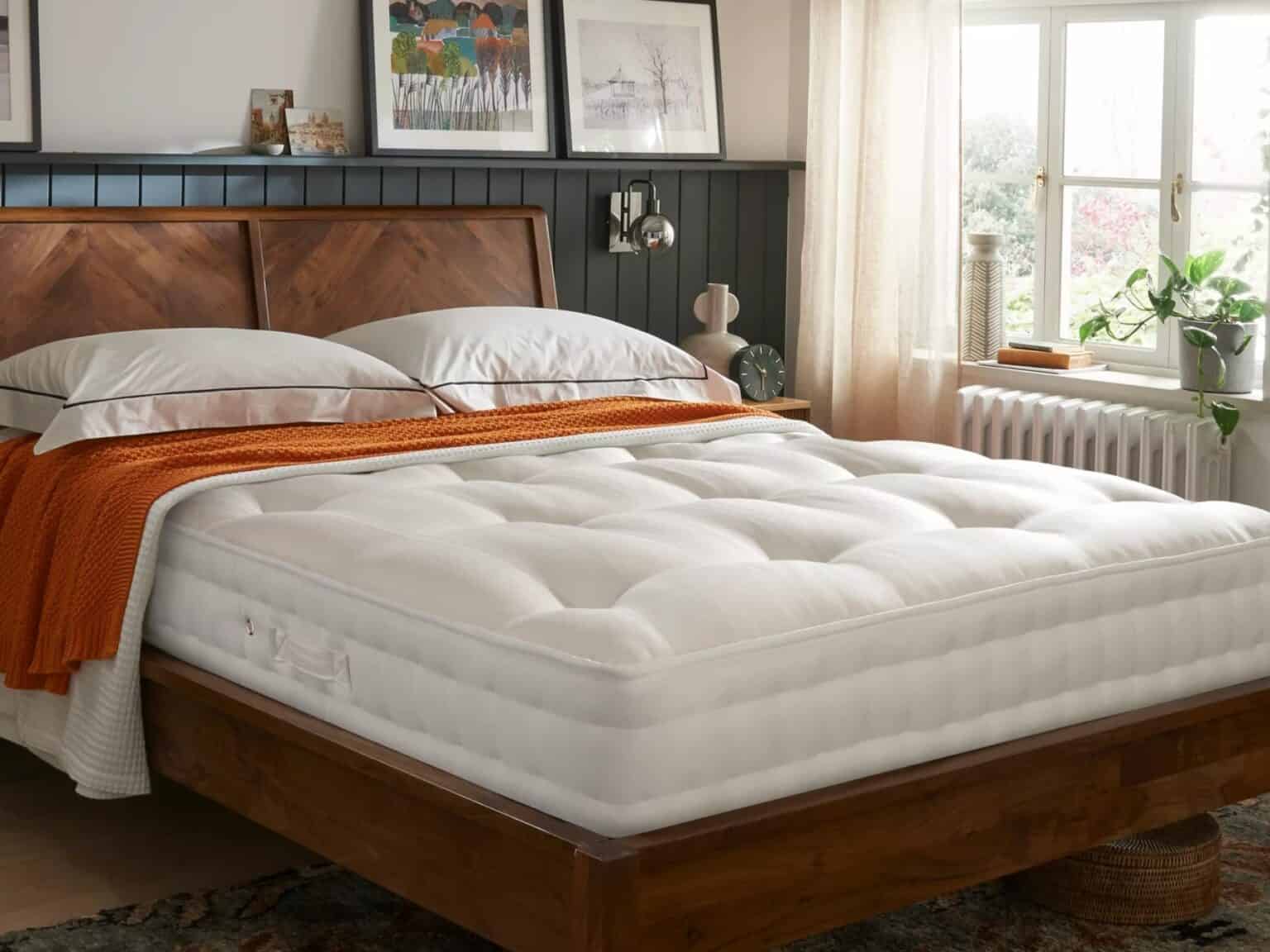 John Lewis Waitrose Wool NO 1 Pocket Spring Mattress Medium Firm Tension Double