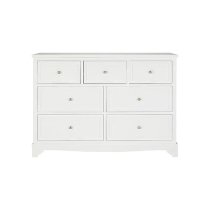 John Lewis St Ives 7 Drawer Chest white 3+4 White