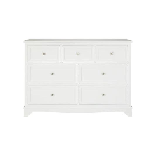 John Lewis St Ives 7 Drawer Chest white 3+4 White