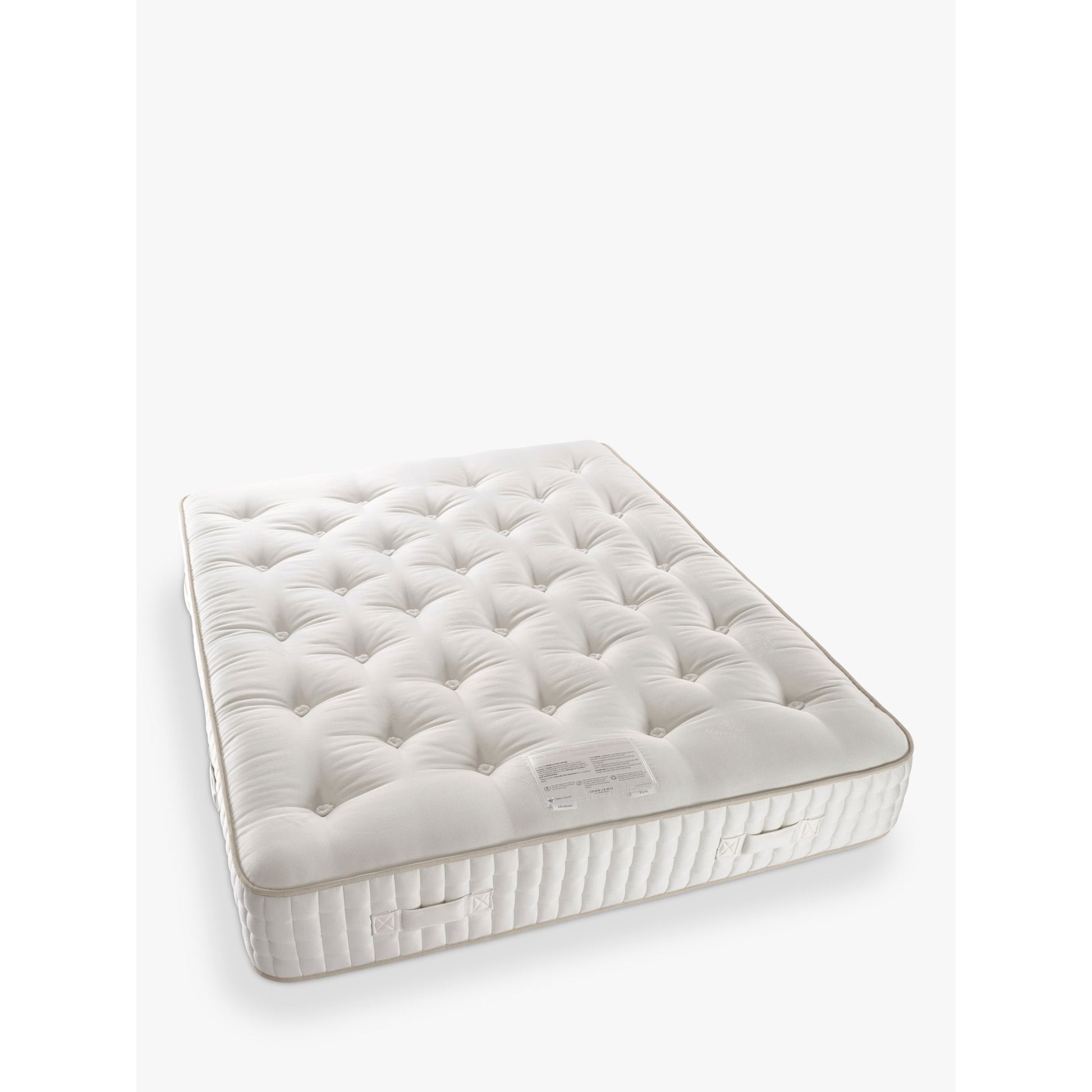 John Lewis Luxury Natural Collection Mohair 14000, King Size, Firmer Tension Pocket Spring Mattress