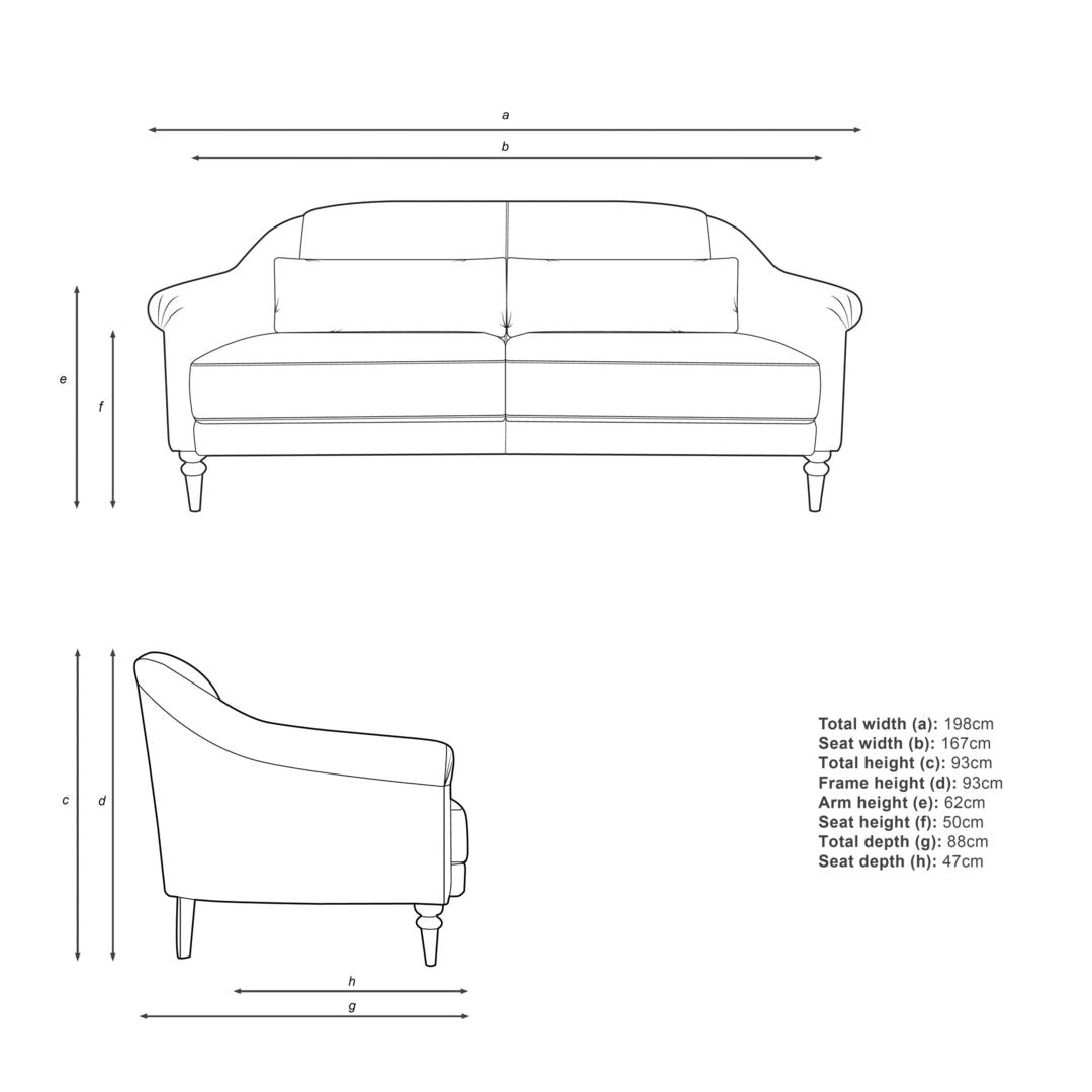 John Lewis Fireside Large 3 Seater Sofa AquaClean Matilda Natural