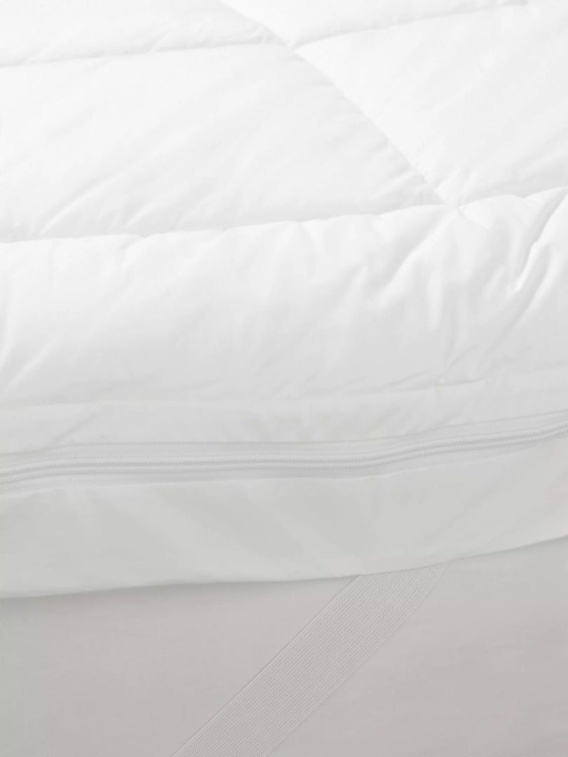 John Lewis Specialist Synthetic Luxury Memory Foam Mattress Topper, White Ivory, King Size - LIST